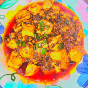 Ma Po Style Tofu with minced Beef